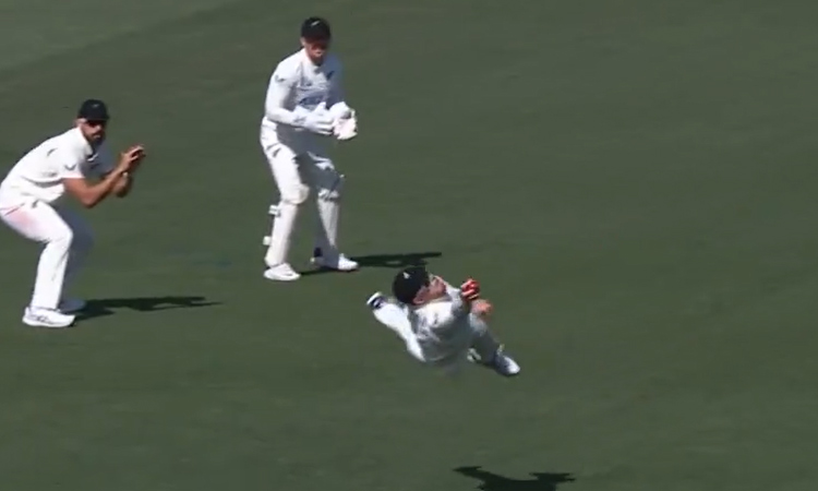 இங்கிலாந்து வீரர் அடித்த பந்து.. பாய்ந்து கேட்ச் பிடித்த கிளென் பிலிப்ஸ் - வைரல் வீடியோ