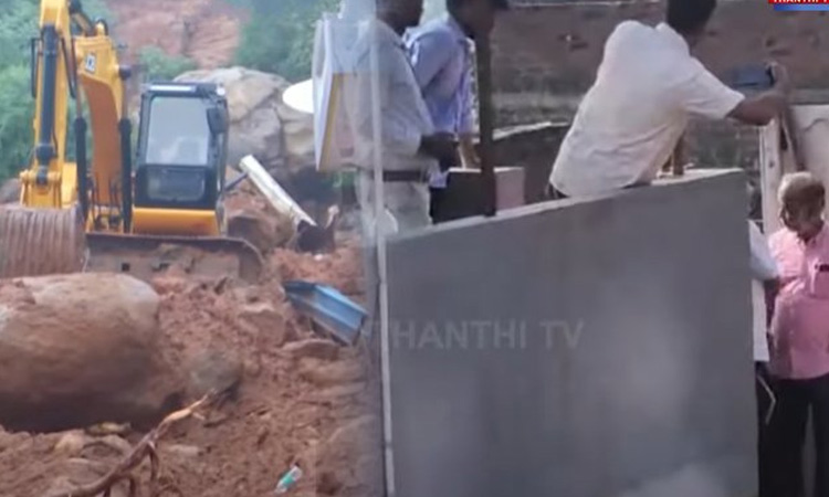 திருவண்ணாமலையில் மண்சரிவு ஏற்பட்ட இடத்தில் ஐஐடி குழு ஆய்வு