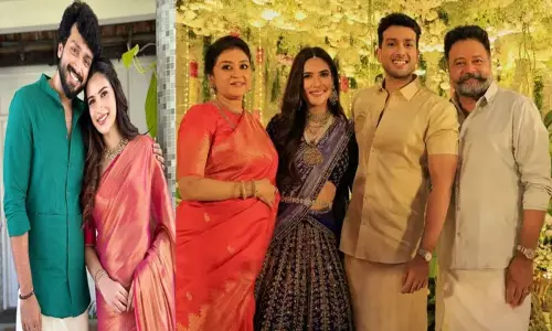 நடிகர் காளிதாஸ் ஜெயராம்  திருமண வரவேற்பு புகைப்படங்கள் இணையத்தில் வைரல்