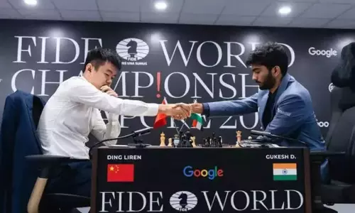 உலக செஸ் சாம்பியன்ஷிப்; குகேஷ் - லிரென் மோதிய 10-வது சுற்று ஆட்டம் டிரா