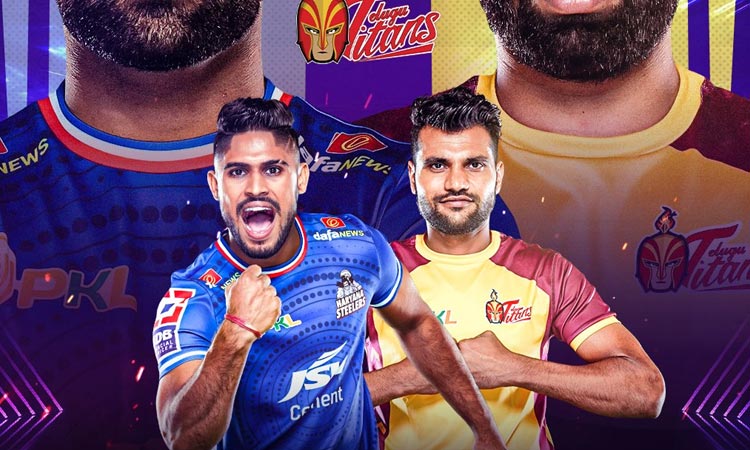 புரோ கபடி லீக்; அரியானா ஸ்டீலர்ஸ் - தெலுங்கு டைட்டன்ஸ் அணிகள் இன்று மோதல்