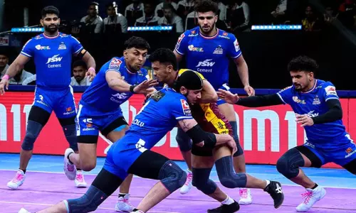 புரோ கபடி லீக்; தெலுங்கு டைட்டன்ஸை வீழ்த்தி அபார வெற்றி பெற்ற அரியானா ஸ்டீலர்ஸ்