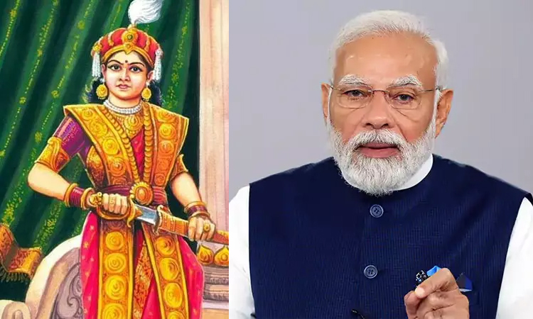 காலனித்துவ ஆட்சிக்கு எதிராக வீரப் போராட்டத்தை நடத்தியவர் வேலு நாச்சியார் - பிரதமர் மோடி புகழஞ்சலி