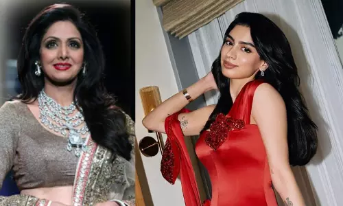 Khushi Kapoor gets emotional remembering mother Sridevi at Loveyapa trailer launch