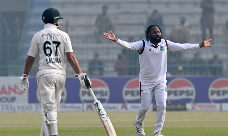 முதல் டெஸ்ட்: வெஸ்ட் இண்டீசுக்கு சவாலான இலக்கு நிர்ணயித்த பாகிஸ்தான்