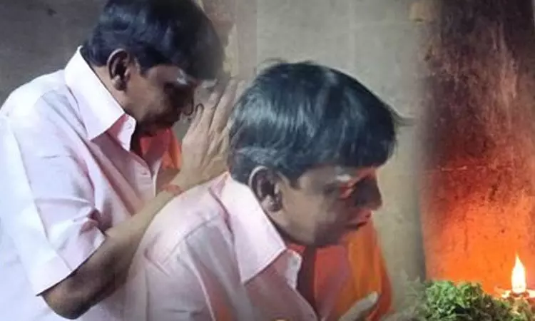 Actor Vadivelu Swamis darshan at Adi Jagannatha Perumal Temple Actor Vadivelu Swamis darshan at Adi Jagannatha Perumal Temple