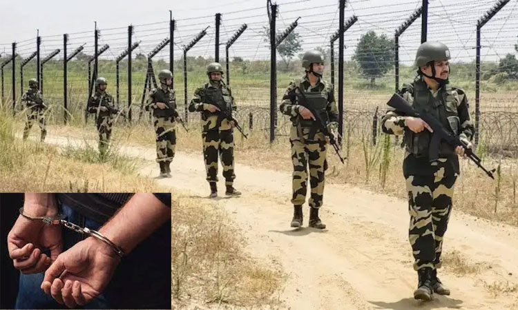 இந்திய எல்லைக்குள் நுழைய முயன்ற பாகிஸ்தானியர் கைது