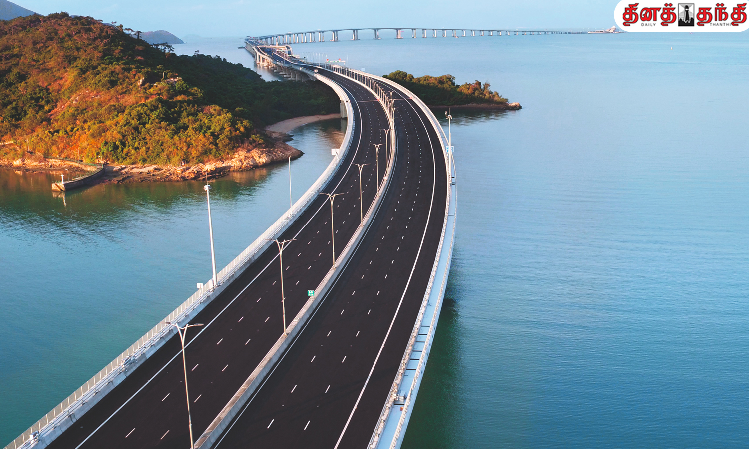 கடலில் கட்டப்பட்டுள்ள மிக நீளமான பாலம் எங்கு உள்ளது தெரியுமா?