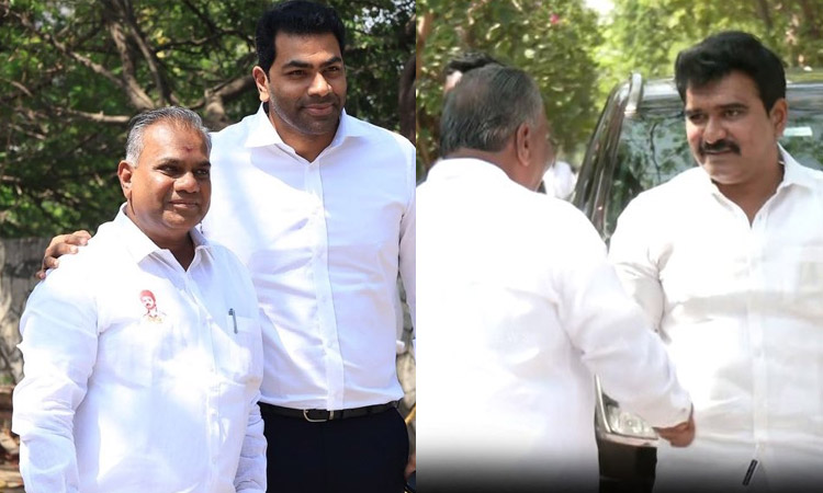 பனையூரில் உள்ள தவெக அலுவலகத்திற்கு ஆதவ் அர்ஜுனா, நிர்மல் குமார் வருகை