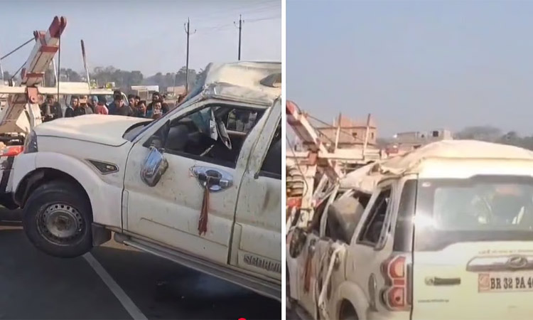 கார் விபத்தில் நேபாளத்தை சேர்ந்த 5 பேர் பலி; கும்பமேளாவுக்கு சென்று திரும்பியபோது சோகம்