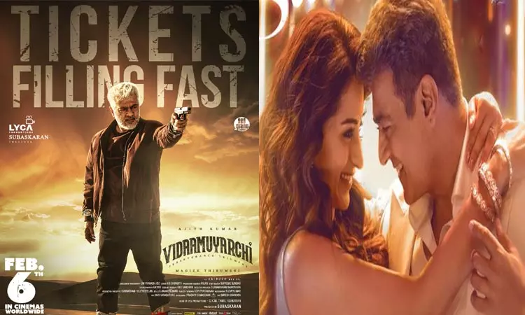 டிக்கெட் முன்பதிவில் மாஸ் காட்டும்  அஜித்தின்  விடாமுயற்சி