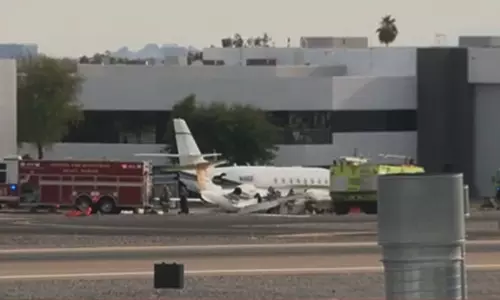 அமெரிக்காவில் தனியார் ஜெட் விமானங்கள் மோதல்; ஒருவர் பலி