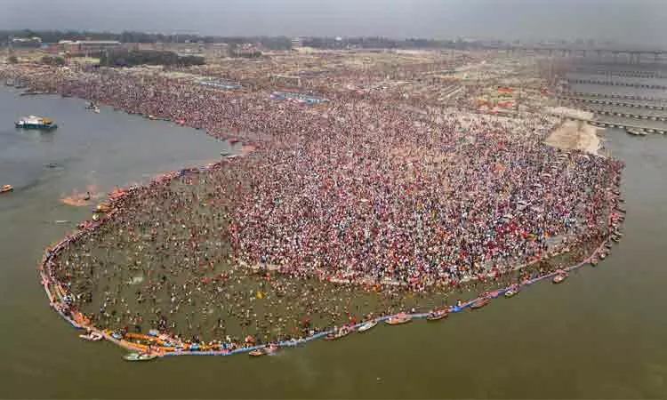 மகா கும்பமேளா: திரிவேணி சங்கமத்தில் இதுவரை 59 கோடி பக்தர்கள் புனித நீராடல்