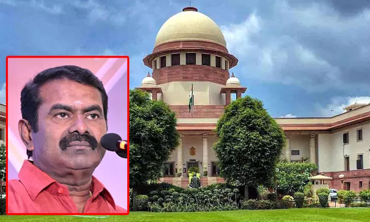 நடிகை விஜயலட்சுமி வழக்கு: சுப்ரீம் கோர்ட்டில் சீமான் மேல்முறையீடு