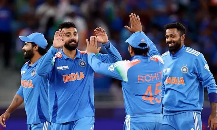 சாம்பியன்ஸ் டிராபி: பாகிஸ்தானின் சாதனையை தகர்த்து இந்திய சுழற்பந்து வீச்சாளர்கள் அசத்தல் சாதனை