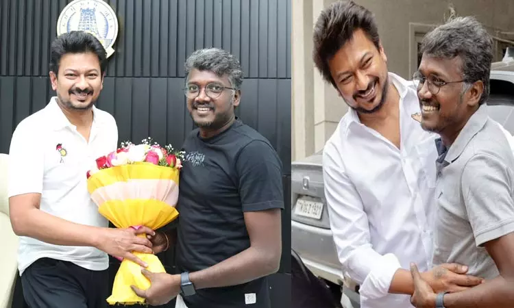 இயக்குனர் மாரி செல்வராஜுக்கு பிறந்தநாள் வாழ்த்து தெரிவித்த உதயநிதி ஸ்டாலின் இயக்குனர் மாரி செல்வராஜுக்கு பிறந்தநாள் வாழ்த்து தெரிவித்த உதயநிதி ஸ்டாலின்