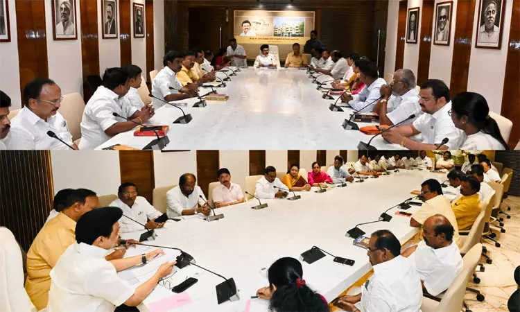 தமிழ்நாட்டின் அனைத்துக் கட்சி எம்.பி.க்களையும் ஒருங்கிணையுங்கள்: மு.க.ஸ்டாலின் அறிவுறுத்தல் தமிழ்நாட்டின் அனைத்துக் கட்சி எம்.பி.க்களையும் ஒருங்கிணையுங்கள்: மு.க.ஸ்டாலின் அறிவுறுத்தல்