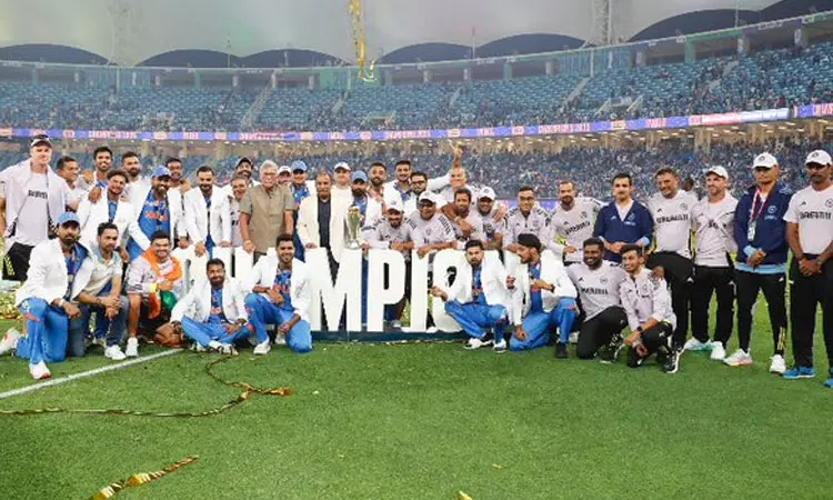 ஐ.சி.சி. சாம்பியன்ஸ் டிராபி: அதிக முறை கோப்பையை வென்று இந்திய அணி உலக சாதனை