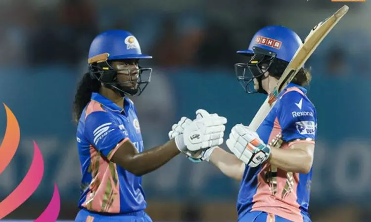 மகளிர் பிரீமியர் லீக் வெளியேற்றுதல் சுற்று: குஜராத் அணிக்கு இமாலய இலக்கு நிர்ணயித்த மும்பை