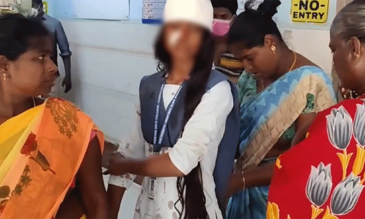 கடலூரில் அரசுப் பேருந்தில் இருந்து தவறி விழுந்த கல்லூரி மாணவி காயம்