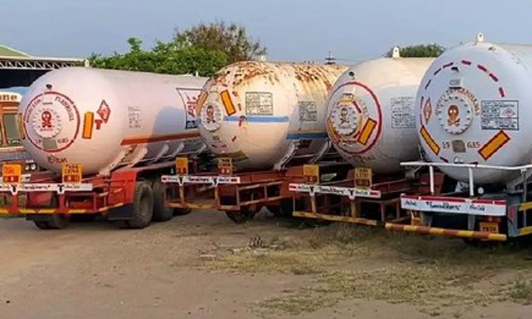 4வது நாளாக எல்.பி.ஜி டேங்கர் லாரி ஸ்டிரைக்