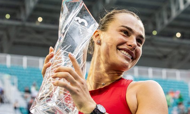 மியாமி ஓபன் டென்னிஸ்:  அரினா சபலென்கா சாம்பியன்