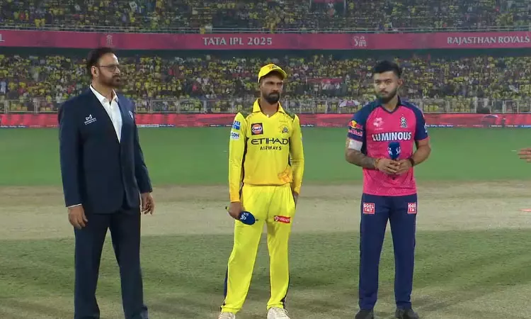 ஐ.பி.எல்.: ராஜஸ்தானுக்கு எதிராக டாஸ் வென்ற சென்னை பந்துவீச்சு தேர்வு ஐ.பி.எல்.: ராஜஸ்தானுக்கு எதிராக டாஸ் வென்ற சென்னை பந்துவீச்சு தேர்வு