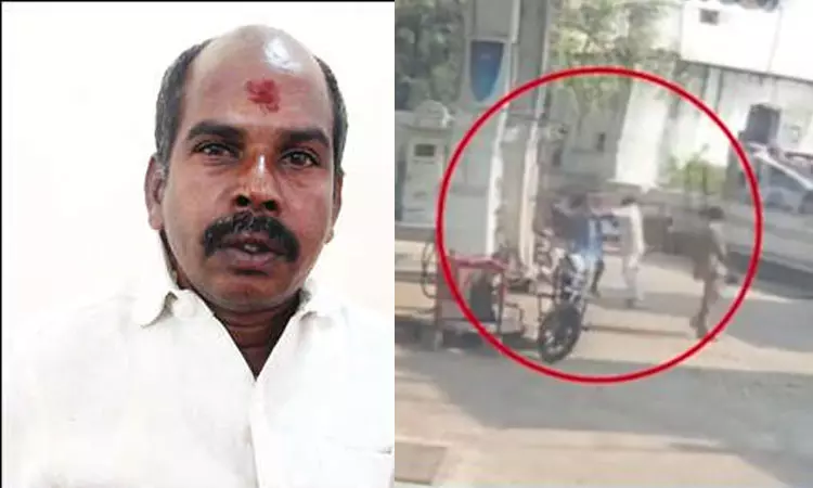 பெட்ரோல் பங்க் பெண் ஊழியரை கன்னத்தில் அறைந்த திமுக நிர்வாகி கைது