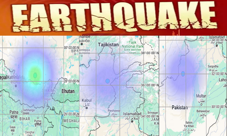 இன்று ஒரே நாளில் பாகிஸ்தான், ஆப்கானிஸ்தான், திபெத்தில் நிலநடுக்கம்