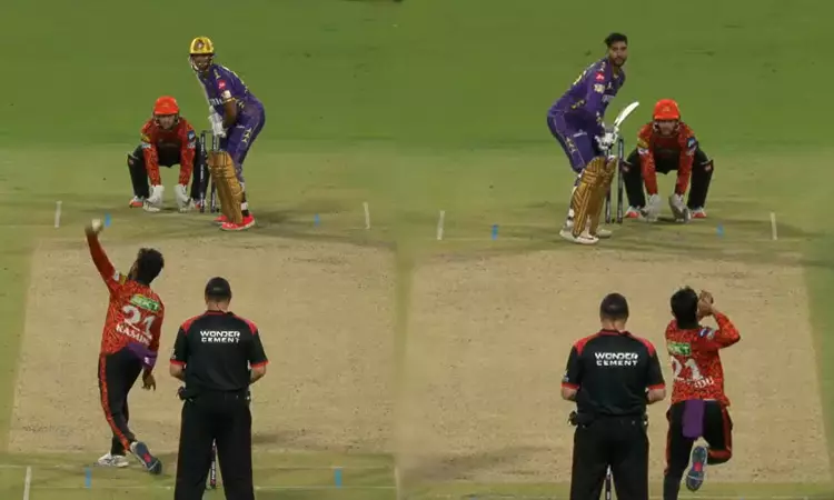 ஒரே ஓவரில் இரண்டு கைகளிலும் பந்துவீசி அசத்திய ஐதராபாத் வீரர் - வீடியோ