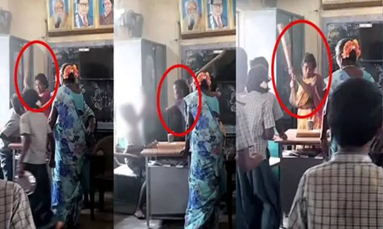 முட்டை கேட்ட பள்ளி மாணவனை துடைப்பத்தால் தாக்கிய சத்துணவு ஊழியர்கள் கைது முட்டை கேட்ட பள்ளி மாணவனை துடைப்பத்தால் தாக்கிய சத்துணவு ஊழியர்கள் கைது