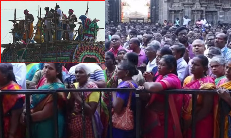 தென்காசி காசி விஸ்வநாதர் கோவில் மகா கும்பாபிஷேகம்: பல்லாயிரக்கணக்கான பக்தா்கள் தாிசனம்