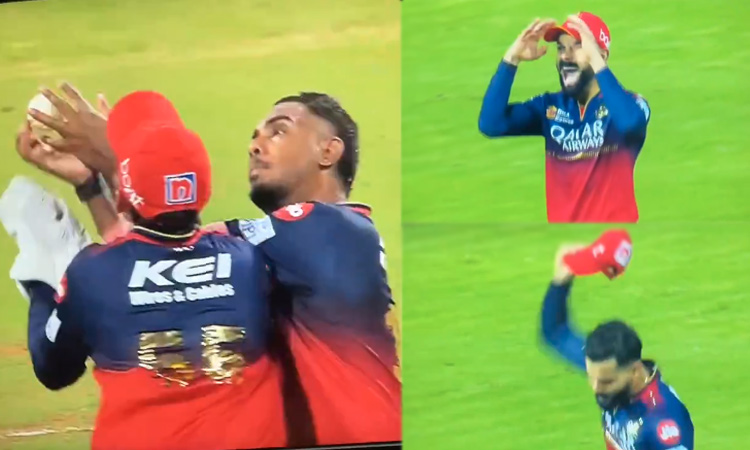 கேட்சை தவறவிட்ட வீரர்கள்... கோபத்தில் தொப்பியை தூக்கி எறிந்த விராட் - வீடியோ