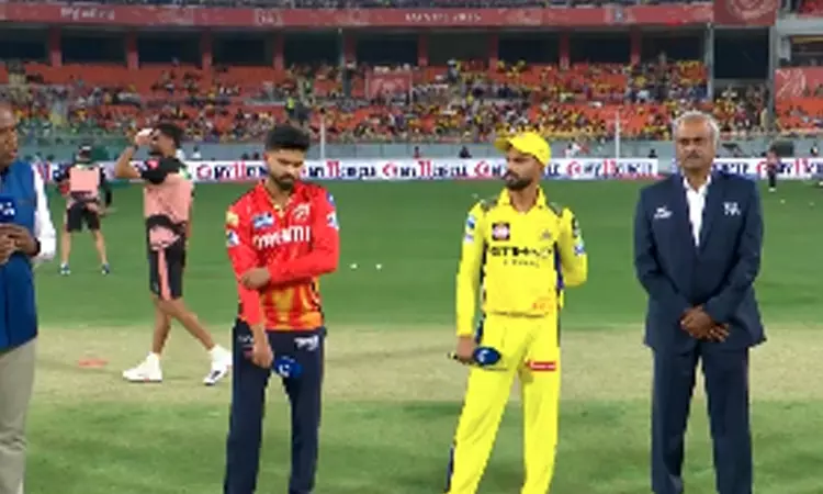 ஐ.பி.எல்.: சென்னைக்கு எதிராக டாஸ் வென்ற பஞ்சாப் பேட்டிங் தேர்வு