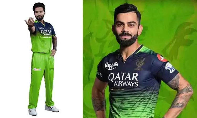 பச்சை நிற ஜெர்சியுடன் நாளை களம் காணுகிறது பெங்களூரு அணி - இதற்காக...