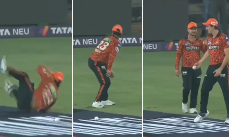 பாய்ந்து பீல்டிங் செய்த இஷான் கிஷன்.. தடுத்த பந்தை தேடிய சம்பவம்.. வீடியோ வைரல்