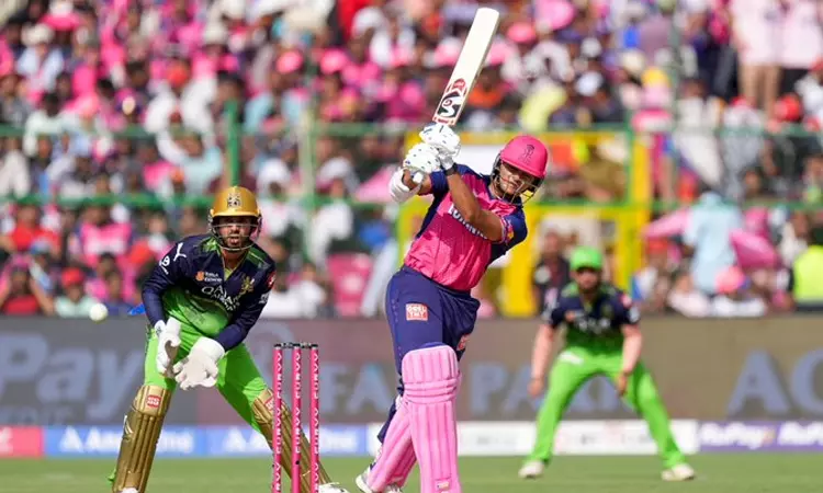 ஜெய்ஸ்வால் அரைசதம்.. பெங்களூரு அணிக்கு 174 ரன்கள் இலக்கு நிர்ணயித்த ராஜஸ்தான் ஜெய்ஸ்வால் அரைசதம்.. பெங்களூரு அணிக்கு 174 ரன்கள் இலக்கு நிர்ணயித்த ராஜஸ்தான்