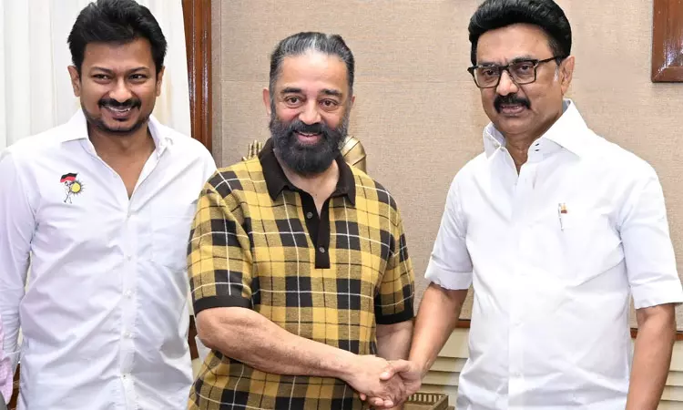 முதல்-அமைச்சர் மு.க.ஸ்டாலினுடன் கமல்ஹாசன் சந்திப்பு