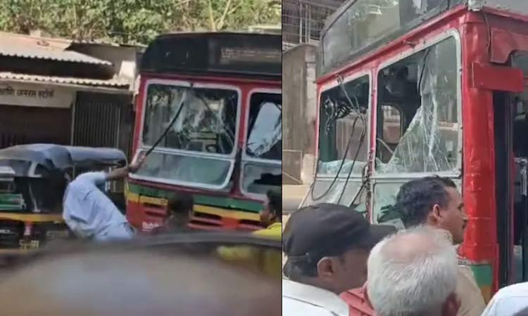 உறவினர் கிண்டல் செய்ததால் அரசு பஸ் கண்ணாடியை உடைத்த சிறுவன்