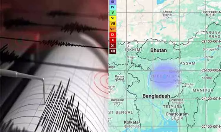 மேகாலயாவில் நிலநடுக்கம்: ரிக்டரில் 3.2 ஆக பதிவு