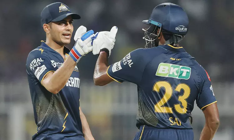 ஐ.பி.எல்.: மாபெரும் சாதனை பட்டியலில் இணைந்த சாய் சுதர்சன் - சுப்மன் கில் ஜோடி