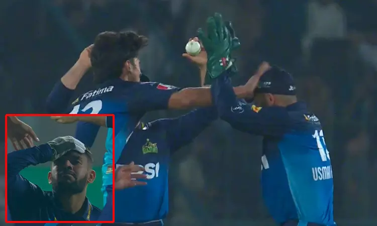 பி.எஸ்.எல்: விக்கெட் கொண்டாட்டத்தின் போது சகவீரரை தாக்கிய பவுலர் - வீடியோ