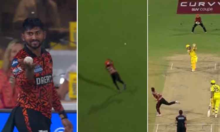 சென்னை - ஐதராபாத் ஆட்டத்தின் போக்கை மாற்றிய கேட்ச்.. வைரல் வீடியோ