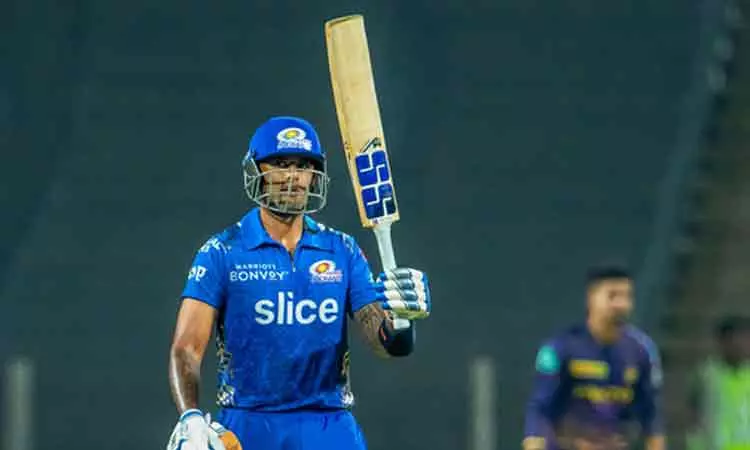 ஐ.பி.எல்.: வித்தியாசமான சாதனையில் முதலிடம் பிடித்த சூர்யகுமார் யாதவ் ஐ.பி.எல்.: வித்தியாசமான சாதனையில் முதலிடம் பிடித்த சூர்யகுமார் யாதவ்