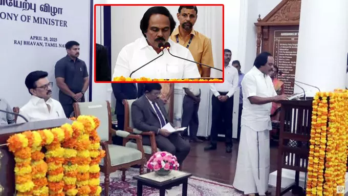 அமைச்சராக மனோ தங்கராஜ் பதவியேற்பு