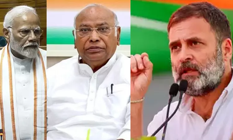 நாடாளுமன்ற இரு அவைகளின் சிறப்புக் கூட்டத்தை கூட்ட வேண்டும் - பிரதமருக்கு ராகுல், கார்கே கடிதம்