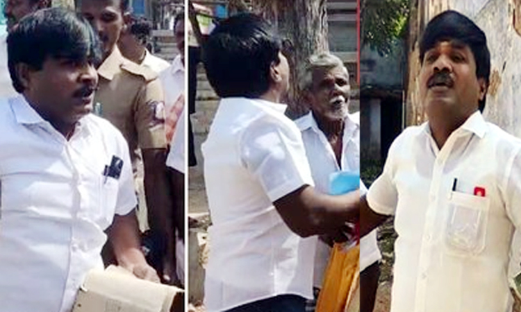 ஜி.பி.முத்து - கிராம மக்கள் இடையே வாக்குவாதம்