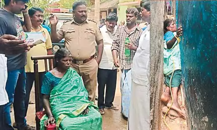 சென்னை: சுவர்களுக்கு இடையே சிக்கிய மூதாட்டி - தீயணைப்பு வீரர்கள் 3 மணி நேரம் போராடி மீட்டனர்