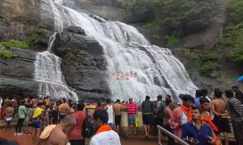 குற்றாலம் மெயின் அருவியில் குளிக்க தடை!