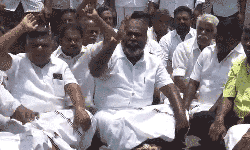 தஞ்சையில் அதிமுக ஆர்ப்பாட்டம்